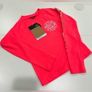 The North Face Girls XS Size 6 Amphibious Long Sleeve Sun Tee Kids Hot Pink NWT